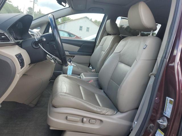 5FNRL5H60EB051379 - 2014 HONDA ODYSSEY EXL BURGUNDY photo 7