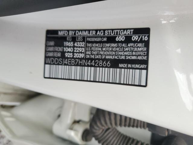 WDDSJ4EB7HN442866 - 2017 MERCEDES-BENZ CLA 250 თეთრი ფოტო 12