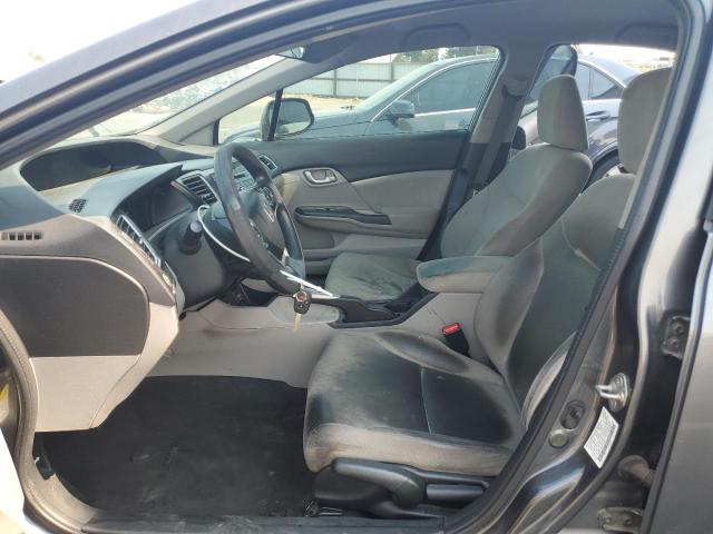 2HGFB2F52DH520304 - 2013 HONDA CIVIC LX GRAY photo 7