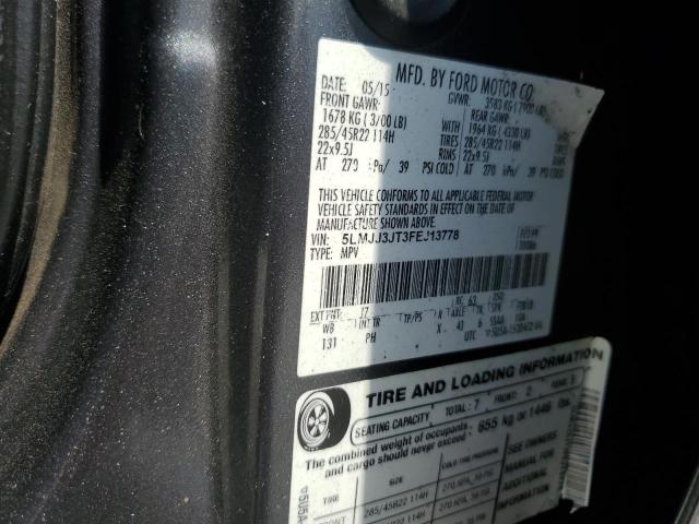 5LMJJ3JT3FEJ13778 - 2015 LINCOLN NAVIGATOR L CHARCOAL photo 14