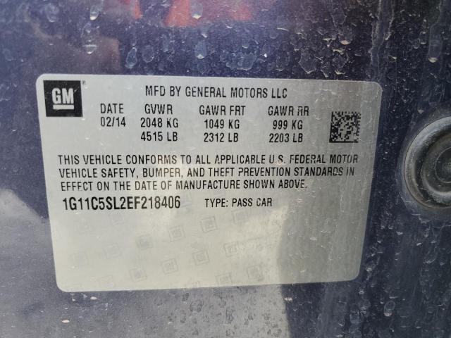 1G11C5SL2EF218406 - 2014 CHEVROLET MALIBU 1LT PURPLE photo 12