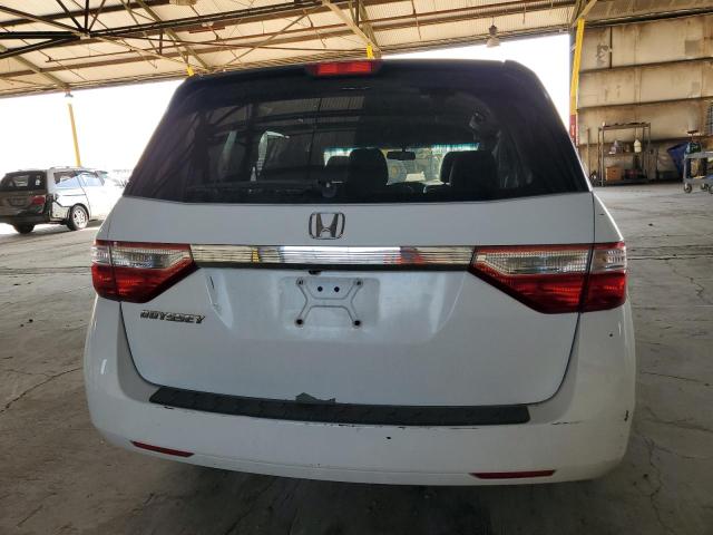 5FNRL5H62CB033737 - 2012 HONDA ODYSSEY EXL WHITE photo 6