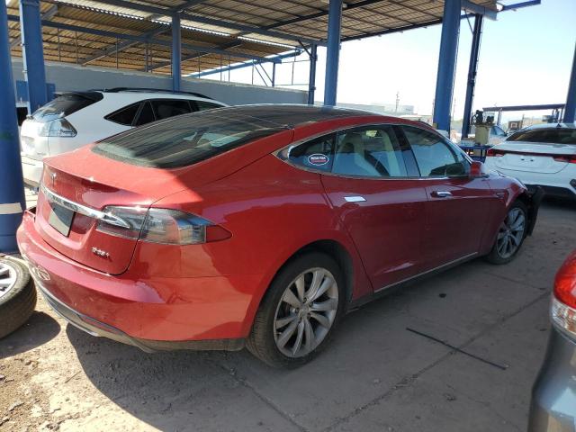 5YJSA1H18EFP48075 - 2014 TESLA MODEL S Qırmızı foto 3