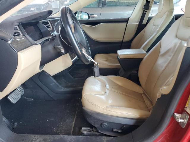 5YJSA1H18EFP48075 - 2014 TESLA MODEL S Qırmızı foto 7