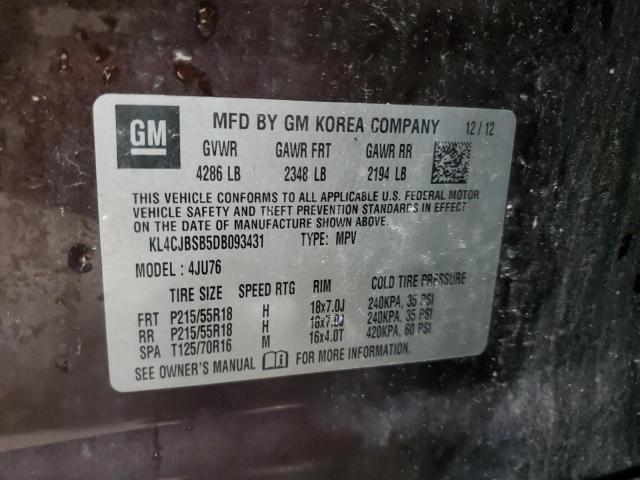 KL4CJBSB5DB093431 - 2013 BUICK ENCORE CONVENIENCE 棕色 照片 14