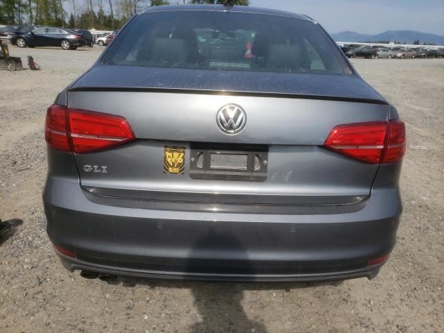 3VW4T7AJ4GM386192 - 2016 VOLKSWAGEN JETTA GLI GRAY photo 6