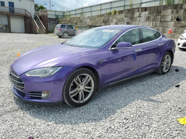 5YJSA1CN1DFP26444 - 2013 TESLA MODEL S Մանուշակագույն լուսանկար 1