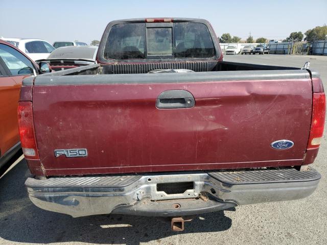 1FTZX1769WNB22533 - 1998 FORD F150 BURGUNDY photo 6