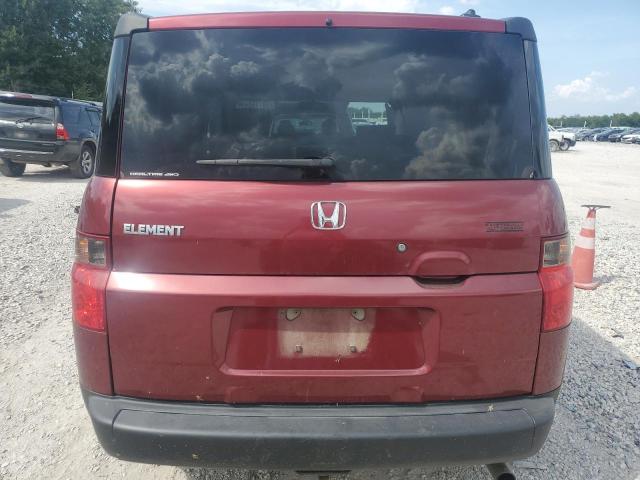 5J6YH28738L017114 - 2008 HONDA ELEMENT EX მუქწითელი ფოტო 6
