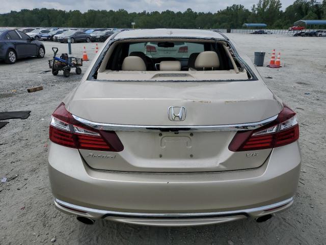 1HGCR3F89HA029599 - 2017 HONDA ACCORD EXL BEIGE photo 6