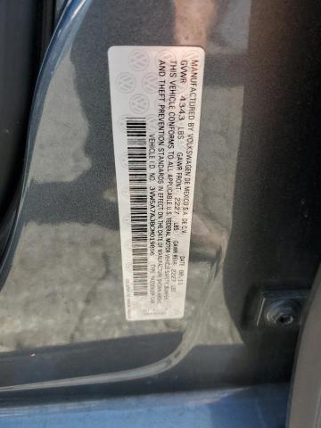 3VW5A7AJ8CM019896 - 2012 VOLKSWAGEN JETTA GLI GRAY photo 12