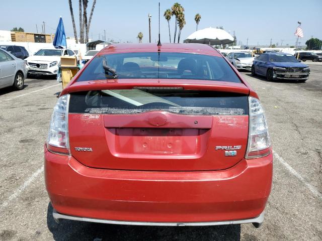 JTDKB20U683296637 - 2008 TOYOTA PRIUS RED photo 6