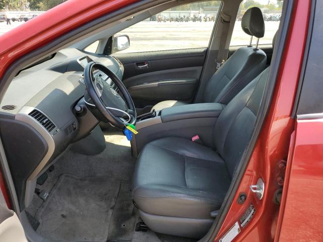 JTDKB20U683296637 - 2008 TOYOTA PRIUS RED photo 7
