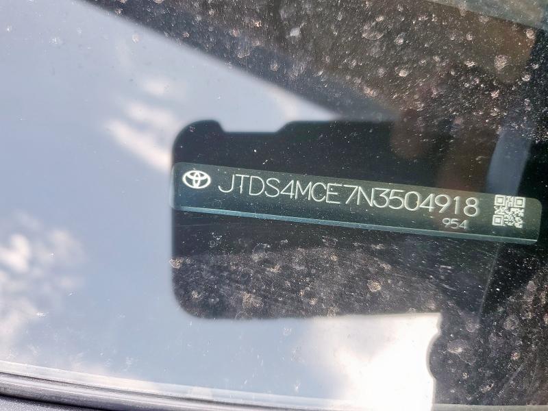 JTDS4MCE7N3504918 - 2022 TOYOTA COROLLA SE BLUE photo 12