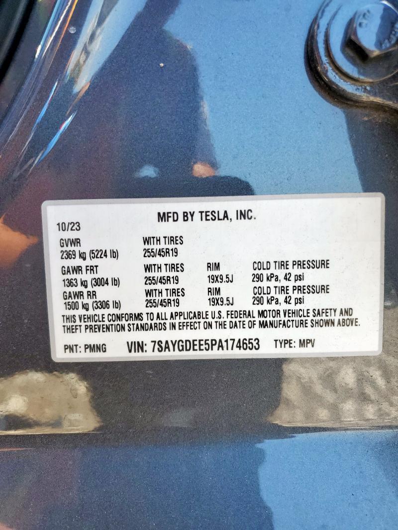 7SAYGDEE5PA174653 - 2023 TESLA MODEL Y 石墨色 照片 13