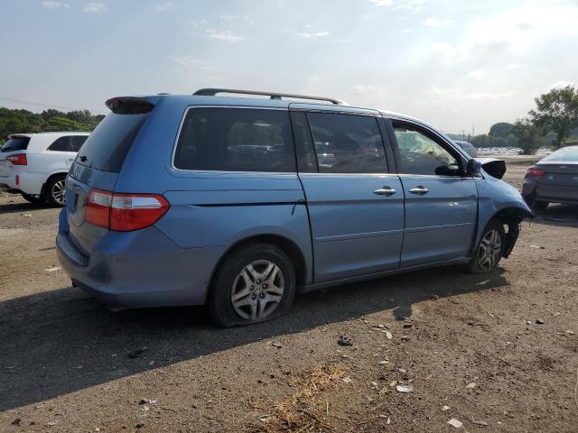 5FNRL38716B070280 - 2006 HONDA ODYSSEY EXL BLUE photo 3