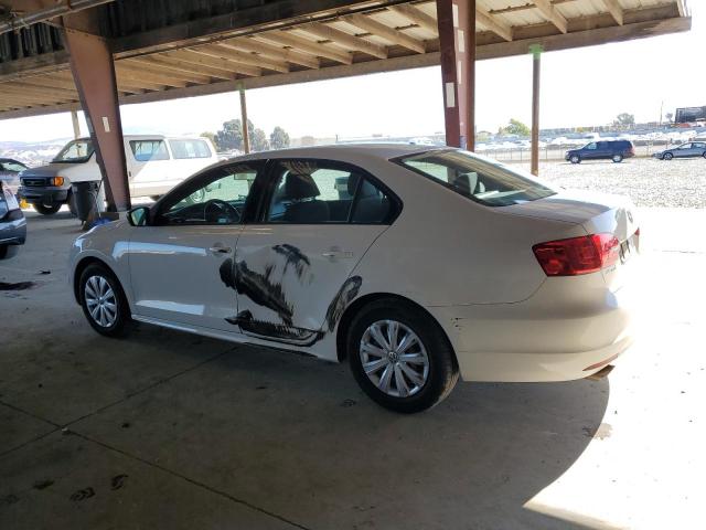 3VW2K7AJ5EM375497 - 2014 VOLKSWAGEN JETTA BASE WHITE photo 2