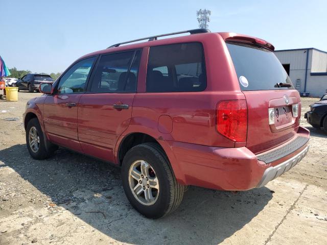 2HKYF185X5H523124 - 2005 HONDA PILOT EXL 栗色 照片 2