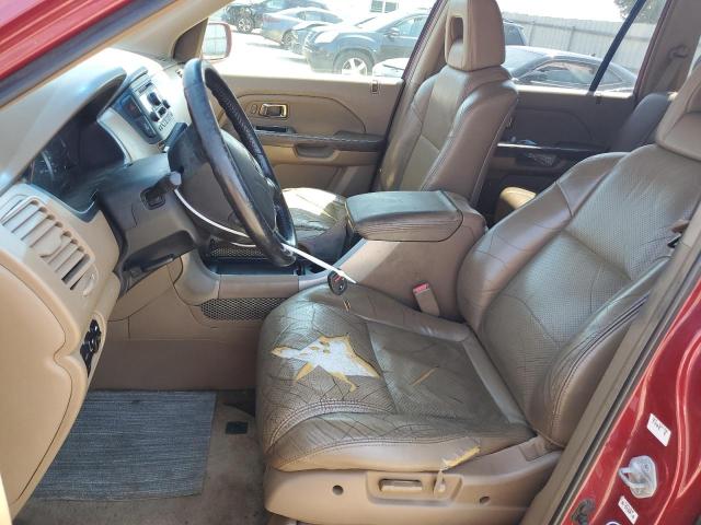 2HKYF185X5H523124 - 2005 HONDA PILOT EXL 栗色 照片 7
