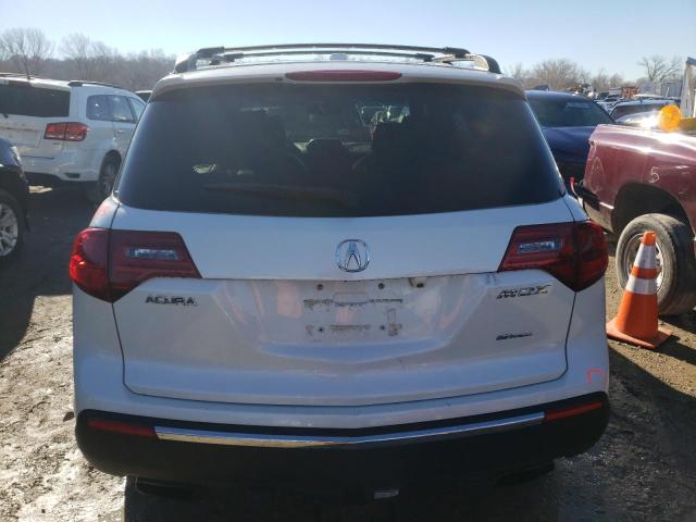 2HNYD2H63CH525172 - 2012 ACURA MDX ADVANCE WHITE photo 6