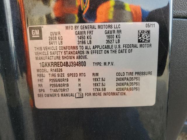 1GKKRRED4BJ394800 - 2011 GMC ACADIA SLT-1 Qara foto 13