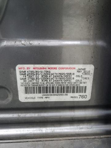 JA4AD3A30GZ050156 - 2016 MITSUBISHI OUTLANDER SE ვერცხლისფერი ფოტო 14