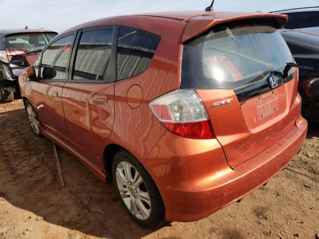 JHMGE8H55CC006229 - 2012 HONDA FIT SPORT ORANGE photo 2