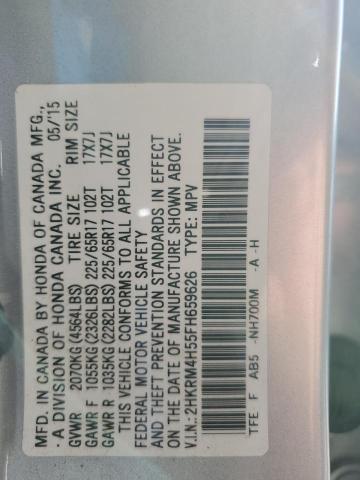 2HKRM4H55FH659626 - 2015 HONDA CR-V EX Gümüş foto 13