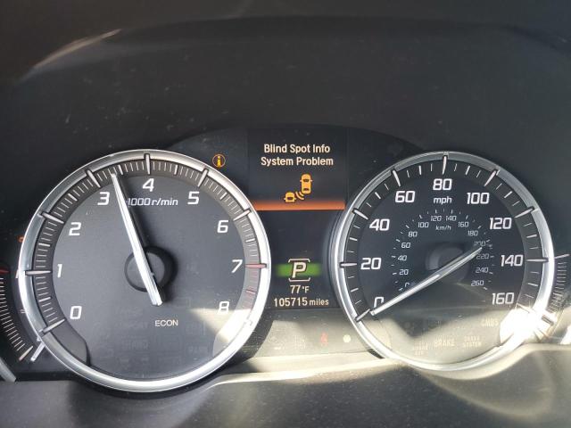 19UUB1F5XGA004678 - 2016 ACURA TLX TECH SILVER photo 9