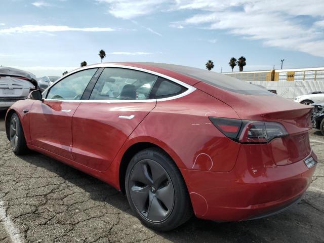 5YJ3E1EA1JF048034 - 2018 TESLA MODEL 3 RED photo 2