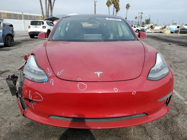 5YJ3E1EA1JF048034 - 2018 TESLA MODEL 3 RED photo 5
