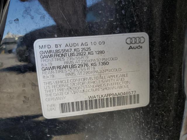 WA1LKAFP9AA046577 - 2010 AUDI Q5 PREMIUM PLUS BLACK photo 13