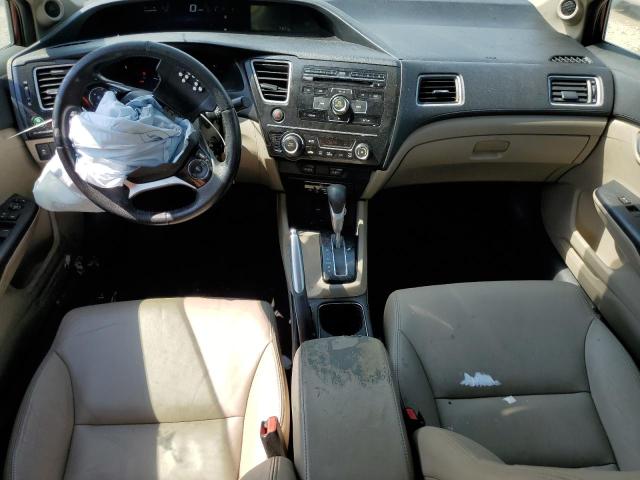 19XFB2F97DE064751 - 2013 HONDA CIVIC EXL მუქწითელი ფოტო 8