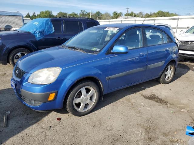 KNADE163X66070859 - 2006 KIA RIO 5 BLUE photo 1