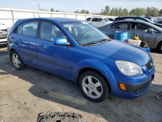 KNADE163X66070859 - 2006 KIA RIO 5 BLUE photo 4