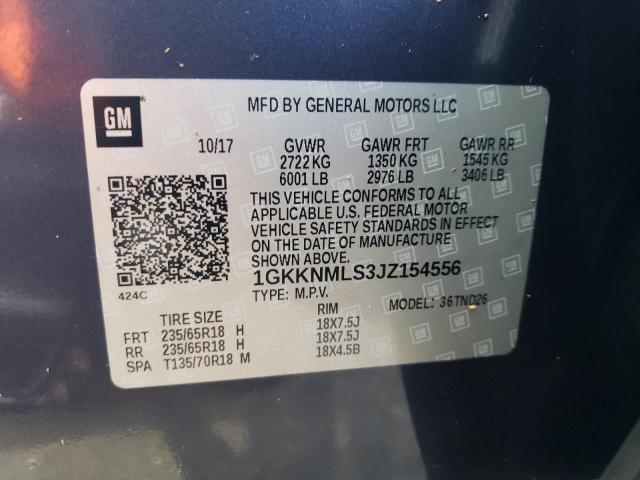 1GKKNMLS3JZ154556 - 2018 GMC ACADIA SLT-1 Qara foto 13