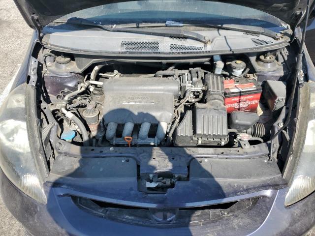 JHMGD37638S010745 - 2008 HONDA FIT SPORT BLUE photo 11