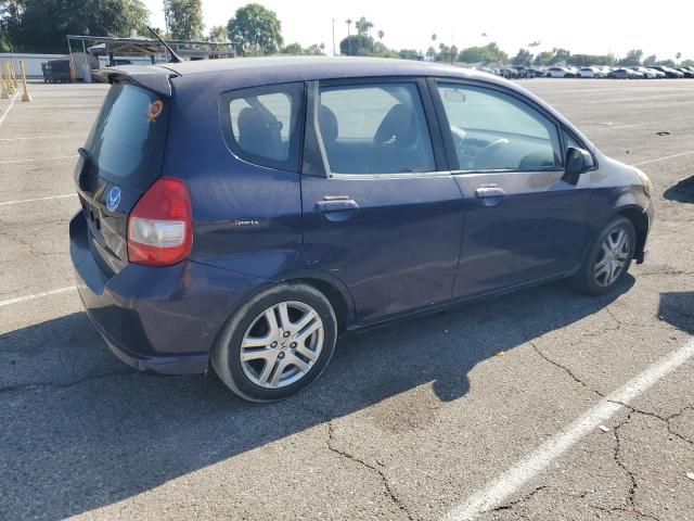 JHMGD37638S010745 - 2008 HONDA FIT SPORT BLUE photo 3