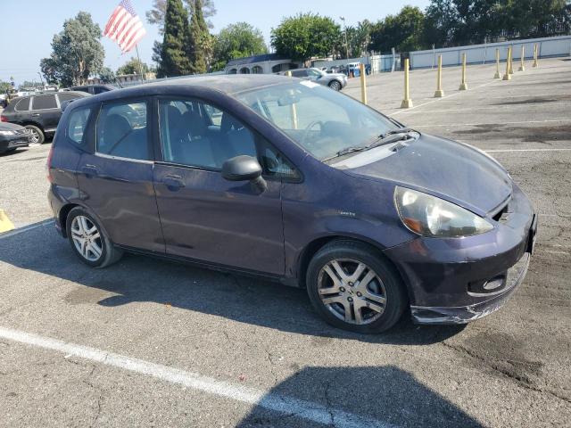 JHMGD37638S010745 - 2008 HONDA FIT SPORT BLUE photo 4