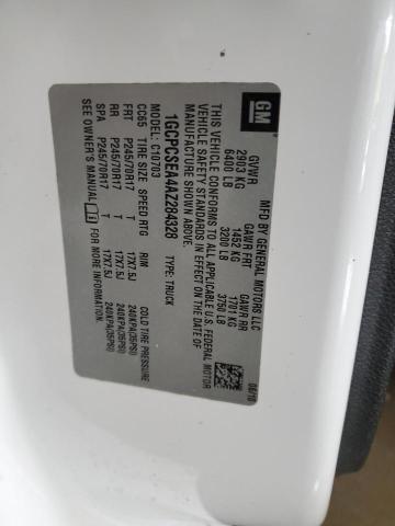 1GCPCSEA4AZ284328 - 2010 CHEVROLET SILVERADO C1500 LT WHITE photo 12