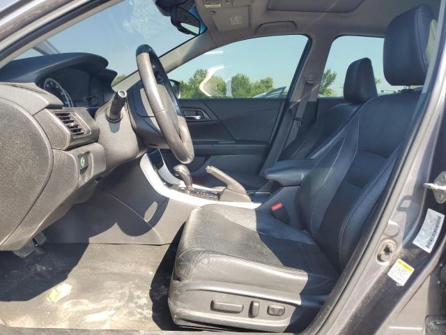 1HGCR2F8XDA035660 - 2013 HONDA ACCORD EXL GRAY photo 7