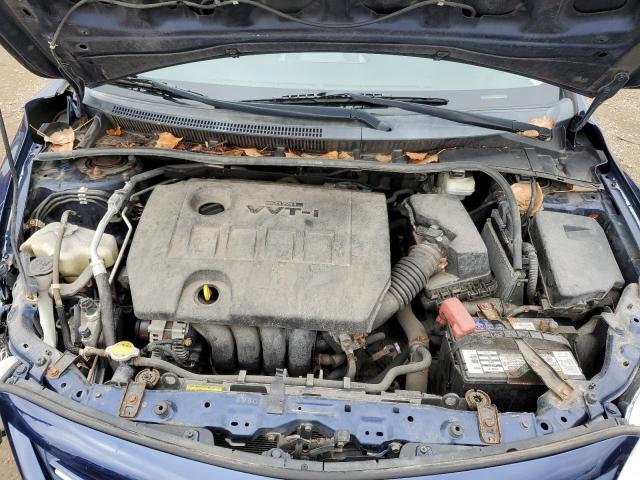 5YFBU4EE4DP190602 - 2013 TOYOTA COROLLA BASE Կապույտ լուսանկար 11