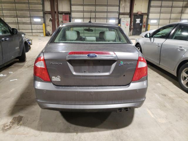 3FADP0L36BR174280 - 2011 FORD FUSION HYBRID GRAY photo 6