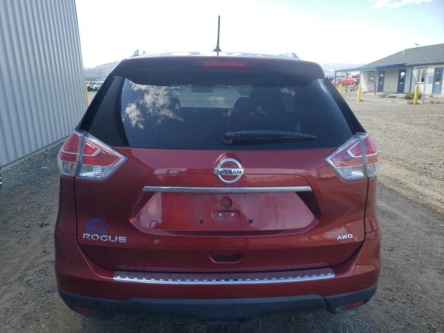 KNMAT2MV6GP659330 - 2016 NISSAN ROGUE S RED photo 6