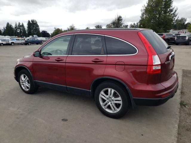 JHLRE4H77BC000454 - 2011 HONDA CR-V EXL Красный фото 2