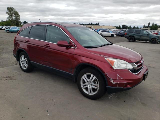JHLRE4H77BC000454 - 2011 HONDA CR-V EXL Красный фото 4