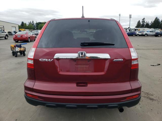 JHLRE4H77BC000454 - 2011 HONDA CR-V EXL Красный фото 6