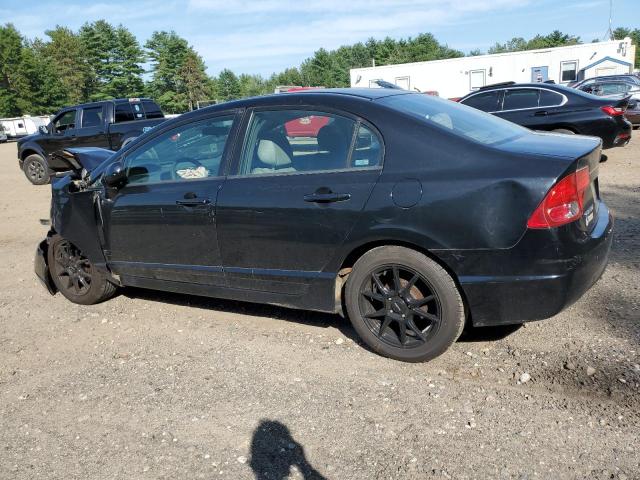 2HGFA16558H330144 - 2008 HONDA CIVIC LX BLACK photo 2