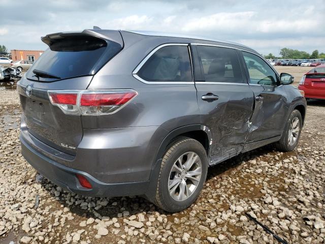 5TDJKRFH2FS126916 - 2015 TOYOTA HIGHLANDER XLE Grau Foto 3