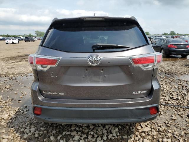 5TDJKRFH2FS126916 - 2015 TOYOTA HIGHLANDER XLE Grau Foto 6